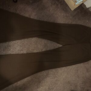Elegant Brown Flare Pants